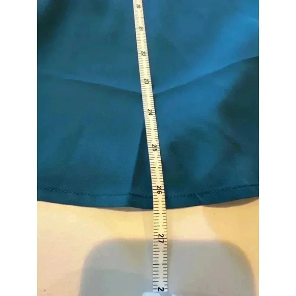 Roswear Large Teal V Neck Blouse - Picture 4 of 5